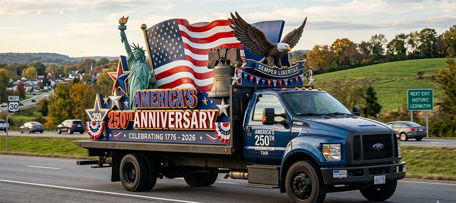 Work Truck Celebrating America's 250th Anniversary